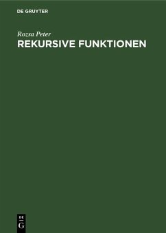 Rekursive Funktionen (eBook, PDF) - Peter, Rozsa