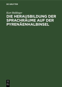 Cover Die Herausbildung der Sprachräume auf der Pyrenäenhalbinsel (eBook, PDF)