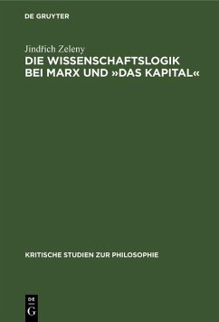 Cover Die Wissenschaftslogik bei Marx und »Das Kapital« (eBook, PDF)
