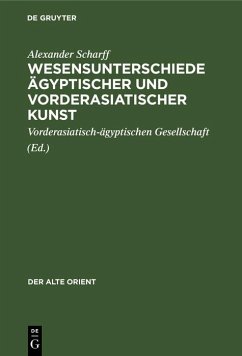Cover Wesensunterschiede ägyptischer und vorderasiatischer Kunst (eBook, PDF)