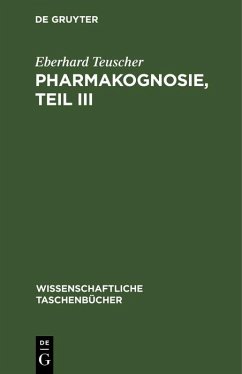Cover Pharmakognosie, Teil III (eBook, PDF)