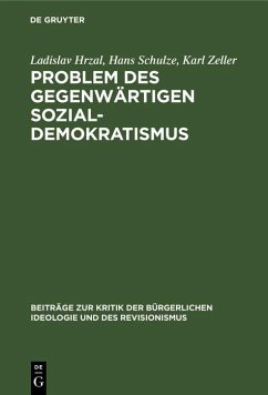 Cover Problem des gegenwärtigen Sozial-Demokratismus (eBook, PDF)