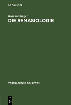 Cover Die Semasiologie (eBook, PDF)