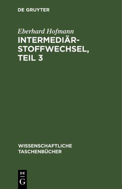 Cover Intermediärstoffwechsel, Teil 3 (eBook, PDF)