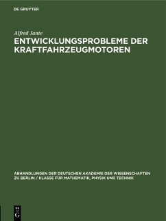 Cover Entwicklungsprobleme der Kraftfahrzeugmotoren (eBook, PDF)