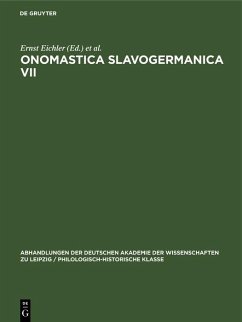 Cover Onomastica Slavogermanica VII (eBook, PDF)