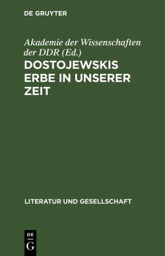 Cover Dostojewskis Erbe in unserer Zeit (eBook, PDF)