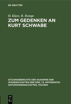 Cover Zum Gedenken an Kurt Schwabe (eBook, PDF)