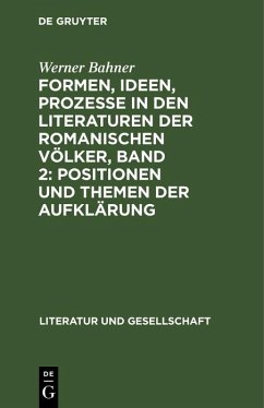 Cover Formen, Ideen, Prozesse in den Literaturen der romanischen Völker, Band 2: Positionen und Themen der Aufklärung (eBook, PDF)