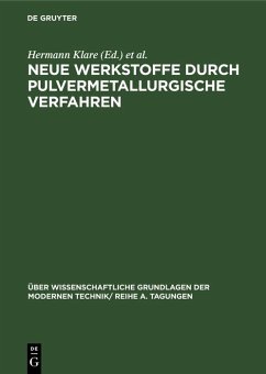 Cover Neue Werkstoffe durch pulvermetallurgische Verfahren (eBook, PDF)