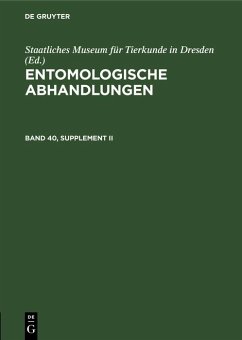 Cover Entomologische Abhandlungen. Band 40, Supplement II (eBook, PDF)