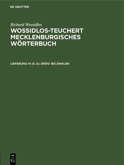 Drög' bis dwalen (eBook, PDF) - Wossidlos, Richard