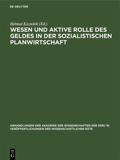 Cover Wesen und aktive Rolle des Geldes in der sozialistischen Planwirtschaft (eBook, PDF)