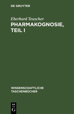 Cover Pharmakognosie, Teil I (eBook, PDF)