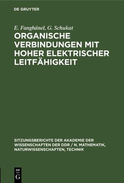 Cover Organische Verbindungen mit hoher elektrischer Leitfähigkeit (eBook, PDF)