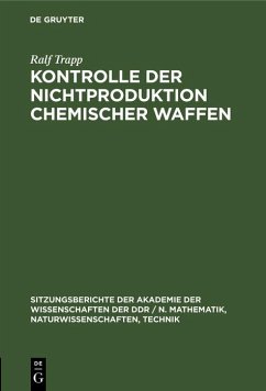 Cover Kontrolle der Nichtproduktion chemischer Waffen (eBook, PDF)