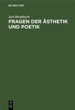 Cover Fragen der Ästhetik und Poetik (eBook, PDF)