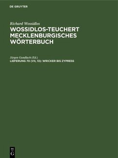 Cover Wricker bis Zypreß (eBook, PDF)