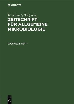 Cover Zeitschrift für Allgemeine Mikrobiologie. Volume 24, Heft 1 (eBook, PDF)