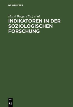 Cover Indikatoren in der soziologischen Forschung (eBook, PDF)
