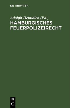 Cover Hamburgisches Feuerpolizeirecht (eBook, PDF)
