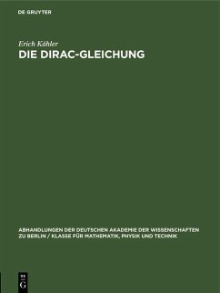 Cover Die Dirac-Gleichung (eBook, PDF)