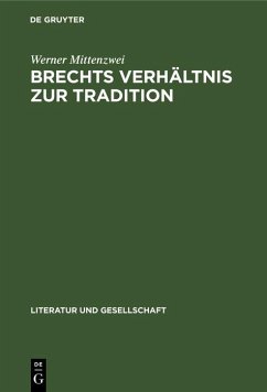 Cover Brechts Verhältnis zur Tradition (eBook, PDF)
