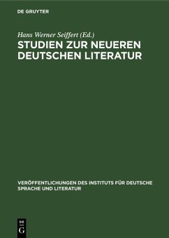 Cover Studien zur neueren deutschen Literatur (eBook, PDF)