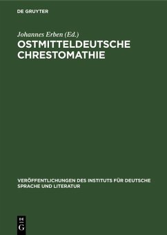 Ostmitteldeutsche Chrestomathie (eBook, PDF)