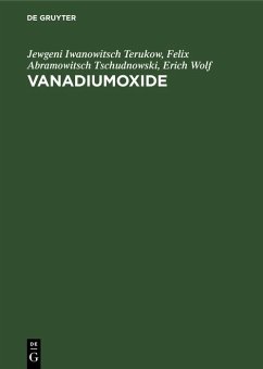 Cover Vanadiumoxide (eBook, PDF)