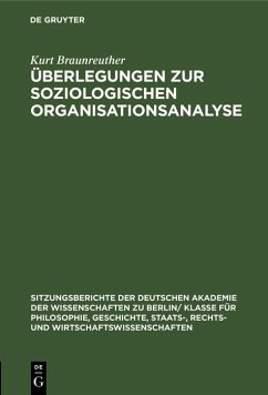 Cover Überlegungen zur soziologischen Organisationsanalyse (eBook, PDF)