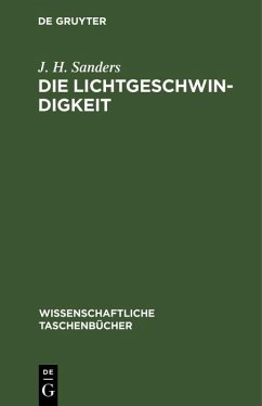 Cover Die Lichtgeschwindigkeit (eBook, PDF)