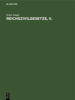 Reichszivilgesetze, II. (eBook, PDF) Cover Reichszivilgesetze, II. (eBook, PDF)