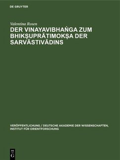Cover Der Vinayavibha¿ga zum Bhik¿upratimok¿a der Sarvastivadins (eBook, PDF)