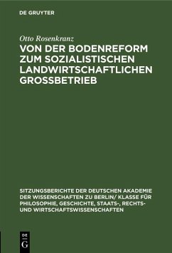 Cover Von der Bodenreform zum sozialistischen Landwirtschaftlichen Grossbetrieb (eBook, PDF)