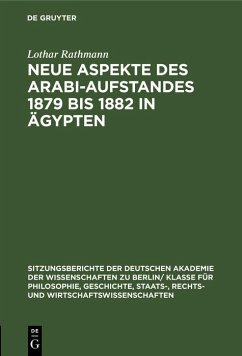 Cover Neue Aspekte des Arabi-Aufstandes 1879 bis 1882 in Ägypten (eBook, PDF)