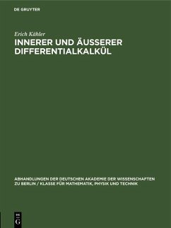 Cover Innerer und äusserer Differentialkalkül (eBook, PDF)