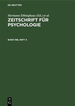 Cover Zeitschrift für Psychologie. Band 198, Heft 4 (eBook, PDF)