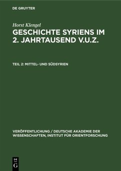 Mittel- und Südsyrien (eBook, PDF) - Klengel, Horst