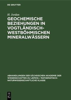 Cover Geochemische Beziehungen in vogtländisch-westböhmischen Mineralwässern (eBook, PDF)
