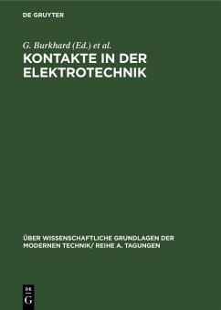 Cover Kontakte in der Elektrotechnik (eBook, PDF)
