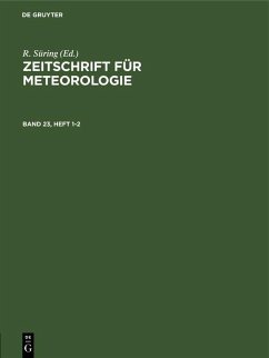 Zeitschrift für Meteorologie. Band 23, Heft 1-2 (eBook, PDF)
