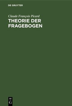 Theorie der Fragebogen (eBook, PDF) - Picard, Claude François