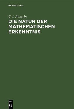Cover Die Natur der mathematischen Erkenntnis (eBook, PDF)