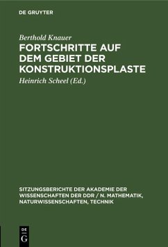 Cover Fortschritte auf dem Gebiet der Konstruktionsplaste (eBook, PDF)