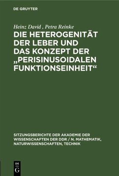 Cover Die Heterogenität der Leber und das Konzept der 