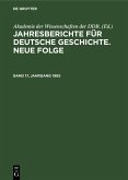 Jahresberichte für deutsche Geschichte. Neue Folge. Band 17, Jahrgang 1965 (eBook, PDF)