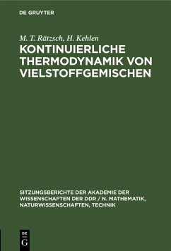 Cover Kontinuierliche Thermodynamik von Vielstoffgemischen (eBook, PDF)