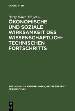 Cover Ökonomische und soziale Wirksamkeit des wissenschaftlich-technischen Fortschritts (eBook, PDF)
