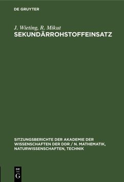Cover Sekundärrohstoffeinsatz (eBook, PDF)